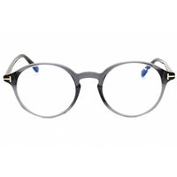 Tom Ford Unisex Eyeglasses - Grey Acetate Round Shape Full Rim Frame | FT5867-B 020 ,