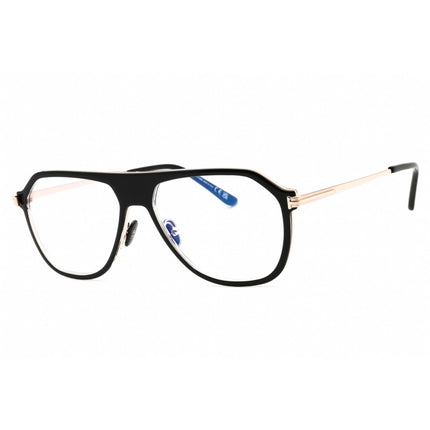 Tom Ford Men's Eyeglasses - Black/Crystal Injected Propionate Frame | FT5943-B 003 ,