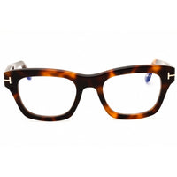 Tom Ford Unisex Eyeglasses - Blonde Havana Rectangular Full Rim Frame | FT6036-B 053 ,