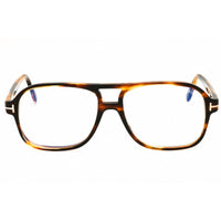 Tom Ford Men's Eyeglasses - Coloured Havana Acetate Oval Full Rim Frame | FT6058-B 055 ,
