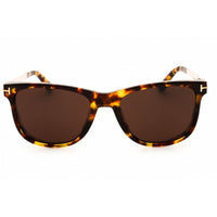 Tom Ford Men's Sunglasses - Dark Havana Rectangular Shape Full Rim Frame | FT1104 52E ,