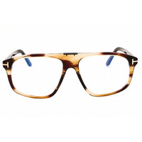 Tom Ford Men's Eyeglasses - Dark Brown Rectangular Shape Full Rim Frame | FT5901-B 050 ,