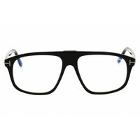 Tom Ford Men's Eyeglasses - Shiny Black Rectangular Full Rim Frame | FT5901-B-N 001 ,