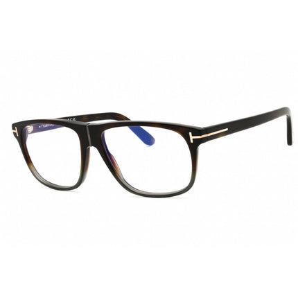 Tom Ford Men's Eyeglasses - Havana Acetate Rectangular Full Rim Frame | FT5978-B 056 ,