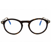 Tom Ford Men's Eyeglasses - Dark Havana Acetate Round Full Rim Frame | FT5979-B 052 ,