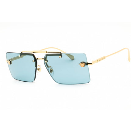 Versace Women's Sunglasses - Gold Metal Rectangular Rimless Frame | 0VE2245 100280 ,