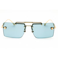 Versace Women's Sunglasses - Gold Metal Rectangular Rimless Frame | 0VE2245 100280 ,