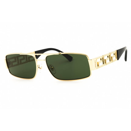 Versace Men's Sunglasses - Shiny Gold Rectangular Full Rim Frame | 0VE2257 100271 ,