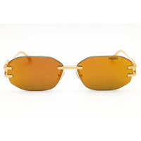 Versace Unisex Sunglasses - Gold Metal Oval Shape Rimless Frame | 0VE2274 10027P ,