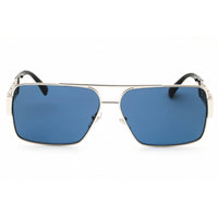 Versace Men's Sunglasses - Silver Metal Rectangular Full Rim Frame | 0VE2290 100180 ,