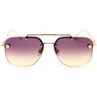 Versace Unisex Sunglasses - Pale Gold Aviator Shape Rimless Frame | 0VE2296 125270 ,
