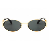 Versace Unisex Sunglasses - Gold Acetate Oval Shape Full Rim Frame | 0VE2299 100287 ,
