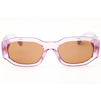 Versace Women's Sunglasses - Transparent Lavender Oval Full Rim Frame | 0VE4361 552663 ,