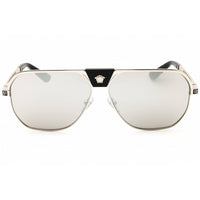 Versace Men's Sunglasses - Silver Metal Aviator Shape Full Rim Frame | VE2294 10006G ,
