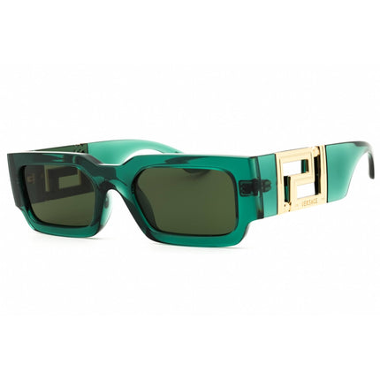 Versace Unisex Sunglasses - Transparent Green Rectangular Shape Frame | VE4506U 514471 ,