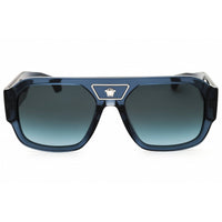 Versace Men's Sunglasses - Transparent Dark Blue Rectangular Frame | VE4508U 5538V1 ,