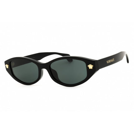 Versace Women's Sunglasses - Black Acetate Oval Shape Full Rim Frame | VE4512D GB1-87 ,