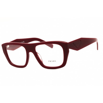 Prada Women's Eyeglasses - Red Acetate Full Rim Rectangular Frame | 0PR D07VU 23L1O1 ,