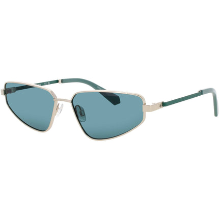 Calvin Klein Jeans Women's Sunglasses - Gold Metal Geometric Frame | CKJ25200S 717 ,