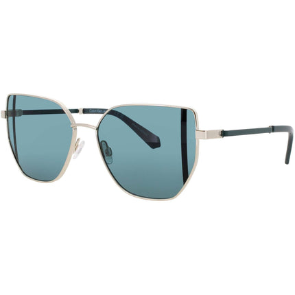 Calvin Klein Jeans Women's Sunglasses - Light Gold Metal Frame | CKJ25209S 717 ,