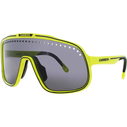 Carrera Men's Sunglasses - Yellow/Black Shield Shape Full Rim Frame | C-SPORT-02/S 4CW ,