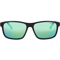 Carrera Men's Sunglasses - Black/Green Rectangular Shape Full Rim Frame | 2047T/S 7ZJ ,