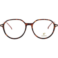 Carrera Unisex Eyeglasses - Havana/Red Acetate/Metal Round Full Rim Frame | 2044T O63 ,