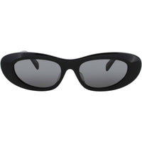 Celine Women's Sunglasses - Shiny Black Acetate Oval Full Rim Frame | CL40310U 01A ,