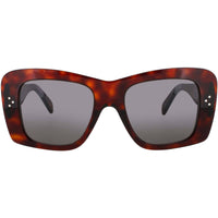 Celine Women's Sunglasses - Dark Havana Acetate Square Full Rim Frame | CL40321I 52A ,