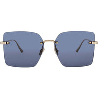 Dior Women's Sunglasses - Shiny Gold Metal Square Shape Rimless Frame | CD40195U 10V ,