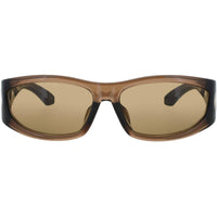 Dior Women's Sunglasses - Dark Brown Wraparound Shape Full Rim Frame | CD40202F 50E ,