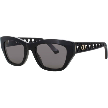 Dior Women's Sunglasses - Shiny Black Acetate Cat Eye Full Rim Frame | CD40181I 01A ,