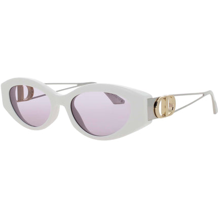 Dior Women's Sunglasses - Ivory Acetate/Metal Oval Shape Full Rim Frame | CD40186I 25Y ,