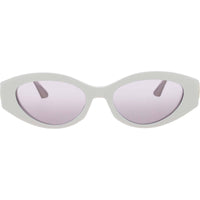 Dior Women's Sunglasses - Ivory Acetate/Metal Oval Shape Full Rim Frame | CD40186I 25Y ,