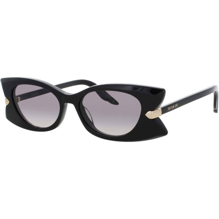 Dior Women's Sunglasses - Shiny Black Acetate Oval Shape Full Rim Frame | CD40228I 01B ,