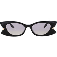 Dior Women's Sunglasses - Shiny Black Acetate Oval Shape Full Rim Frame | CD40228I 01B ,