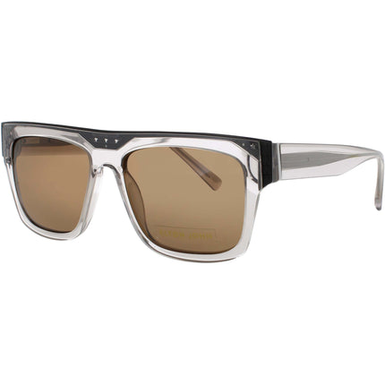 Elton John Unisex Sunglasses - Crystal Black/Clear Full Rim Frame | PAPARAZZI GRYFD ,