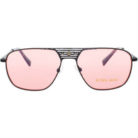 Elton John Unisex Sunglasses - Matte Grey Metal Aviator Shape Frame | CONCORDE KBPAY ,