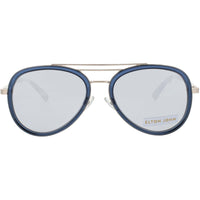 Elton John Unisex Sunglasses - Midnight Navy/Silver Metal/Acetate Frame | JIVE NVYTT ,