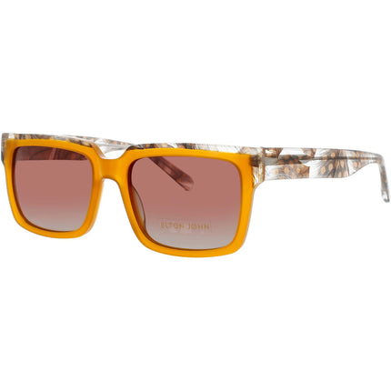 Elton John Women's Sunglasses - Tobacco Feather/Orange Full Rim Frame | HONKYCAT AMSKY ,