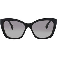 Fendi Women's Sunglasses - Shiny Black Butterfly Shape Full Rim Frame | FE40151I 01B ,