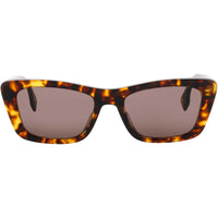 Fendi Women's Sunglasses - Dark Havana Rectangular Shape Full Rim Frame | FE40185I 52N ,