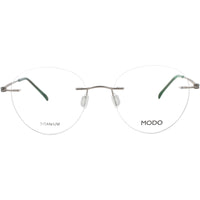 Modo Unisex Eyeglasses - Silver Metal Oval Shape Rimless Frame | 4604 SIL00 ,