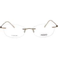 Modo Women's Eyeglasses - Rose Gold Metal Rectangular Shape Rimless Frame | 4638 RGOLD ,