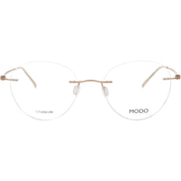 Modo Unisex Eyeglasses - Rose Gold Titanium Oval Shaped Rimless Frame | 4604 RGOLD ,