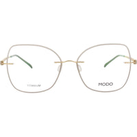 Modo Women's Eyeglasses - Smoke Grey/Gold Titanium Butterfly Frame | 4609D SMGD0 ,