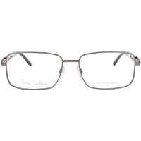 Pierre Cardin Men's Eyeglasses - Matte Ruthenium Metal Rectangular Frame | 6849 R81 ,