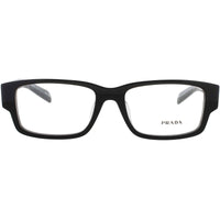 Prada Men's Eyeglasses - Black Acetate Rectangular Full Rim Frame | PR 07ZVF 1AB1O1 ,