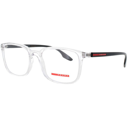 Prada Men's Eyeglasses - Clear/Black Acetate Square Full Rim Frame | PS 05MV 2AZ1O1 ,