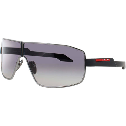 Prada Men's Sunglasses - Gunmetal/Black Metal Shield Full Rim Frame | PS 54YS 5AV09U ,